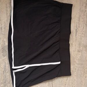 all in motion Black Active Skort with White Logo
